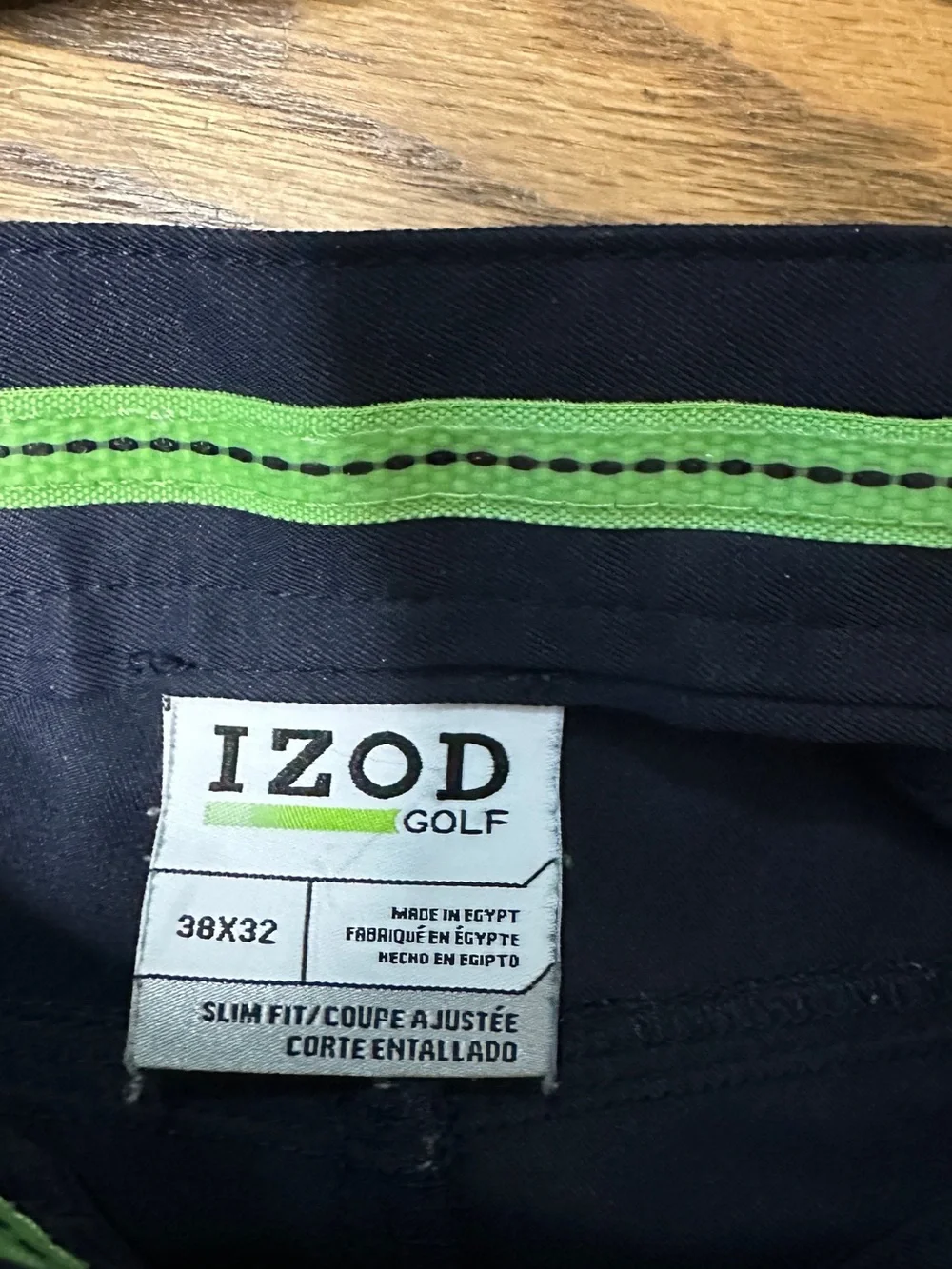 Izod Men's Dark Navy Straight-Leg Dress Pants